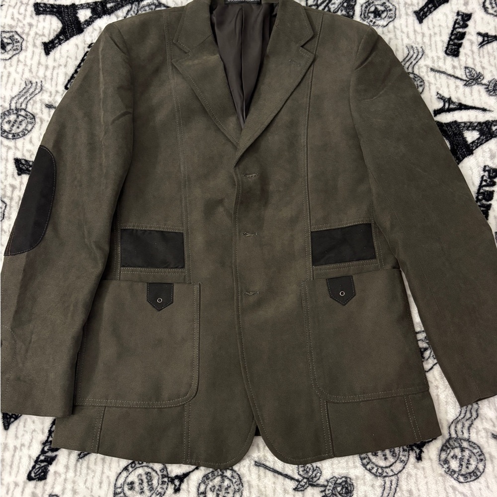 Giorgio Armani Vest Blazer Brown Size 48